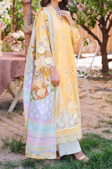 Manara by Maria Asif Baig Unstitched 3 Piece Luxury Lawn Collection'2023-ML-04-Liliana
