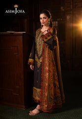 Asim Jofa Prints Unstitched Drop 2 Ajubj-12 Printed Embroidered Lawn 3 Pc