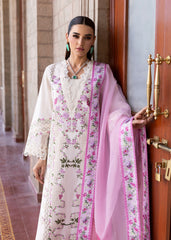 Bloom By Saira Shakira Unstitched 3 Piece Luxury Lawn Suit-01-A-Zerene