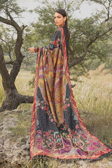 M Prints By Maria B Unstitched 3 Piece Winter Edition Suit-02-B