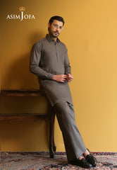 Asim Jofa Unstitched 2 Piece Egyptian Cotton Men's Eid Edit-AJUBM-10