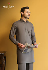 Asim Jofa Unstitched 2 Piece Egyptian Cotton Men's Eid Edit-AJUBM-10
