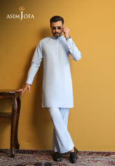 Asim Jofa Unstitched 2 Piece Egyptian Cotton Men's Eid Edit-AJUBM-07