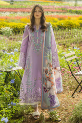 The Secret Garden Hemline By Mushq Unstitched 3 Piece Summer Suit-03-A-Pixies Blossom