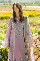The Secret Garden Hemline By Mushq Unstitched 3 Piece Summer Suit-03-A-Pixies Blossom