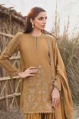 M Prints By Maria B Unstitched 3 Piece Winter Edition Suit-03-A