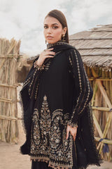 M Prints By Maria B Unstitched 3 Piece Winter Edition Suit-03-B