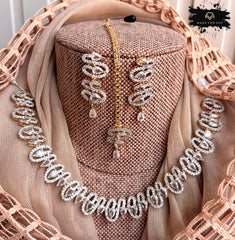 Made For Her-Imperial American Diamond Necklace Set - KFS1032