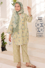 Suntex Stitched 3 Piece Kids Lawn Suit-SH-2661-Pistachio