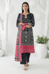 Isla By Dor Stitched 3 Piece Emb Lawn Suit-S26-VI-03