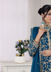 Rehana By Al Harir Stitched 3 Piece Formals Suit-AH013-Rehana-Peacock