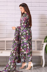 Feathers Unstitched 3 Piece Summer Collection-RASIN-FT125