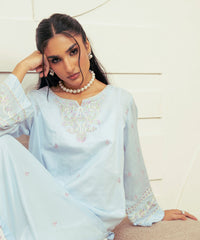 Vasl Pre Winter By Kross Kulture Stitched 2PC - Embroidered Self Textured Suit Suit-0001716-SML-IBL