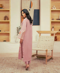 Vasl Pre Winter By Kross Kulture Stitched 2PC - Embroidered Cotton Silk Suit Suit-0001733-SML-TPK