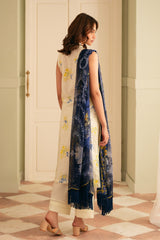 Festive Edit By Sahar Unstitched 3 Piece Emb Lawn Collection-06-Mediterranean Muse