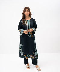 Winter Tales By Kaanthaa Stitched 2 Piece Winter Suit-Dusky Ravine | 2 pc Stitched