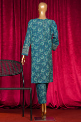 HZ Co Ords Stitched Blooming Winter Khaddar Suit-KPE-117