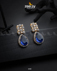 Amulet Earrings Blue - Zeesy Jewellery