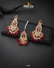 Sarah's Earrings Red - Zeesy Jewellery