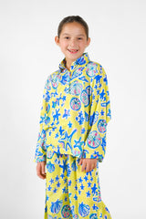 Sprinkles Stitched 2 Piece Summer Luxury Lawn Kids Suit-Marina - 2 Pcs Set - Luxury Lawn