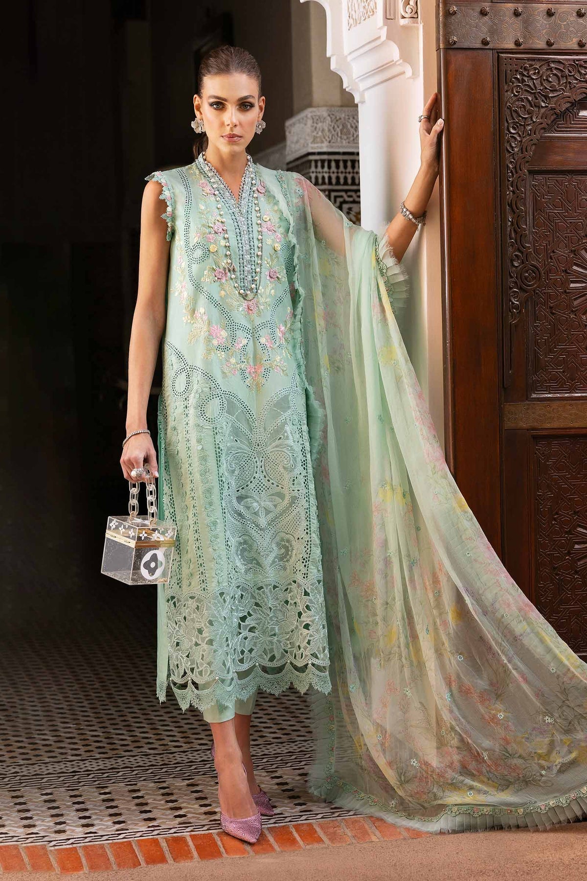 Voyage A'Luxe By Maria B Unstitched Piece Lawn Collection'2025