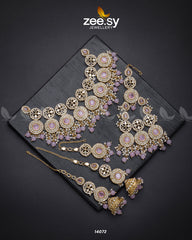 Elegance Bridal Set Pink - Zeesy Jewellery