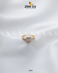 Exclusive Zircon Ring Golden - Zeesy Jewellery