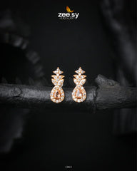 Diana's Earrings Golden Mint Pink - Zeesy Jewellery