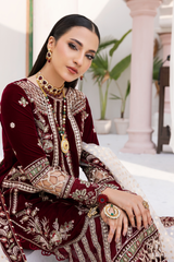 Andaz e Makhmal By Zebtan Unstitched 3 Piece Luxury Formals Suit-ZAM-02