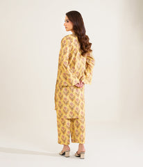 Sinopia Stitched 2 Piece Summer Women Suit-SS26-004-Yellow