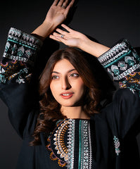 Winter Tales By Kaanthaa Stitched 2 Piece Winter Suit-Dusky Ravine | 2 pc Stitched