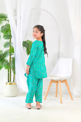 Silcot Stitched Co Ords Kids Summer Lawn Suit-Bloom