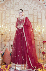 Kalidaar Frocks By Asma & Sidra Stitched Formals Suit-Rose Queen
