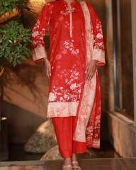 Chameli Studio-Blossomscape Lawn Digital Print 3 Piece Unstitched Suit-WRTS-0011