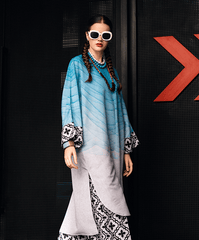 Sugar N Spice By Kaanthaa Stitched 2 Piece Summer Suit-Aqua Terra 2 Piece - Stitched