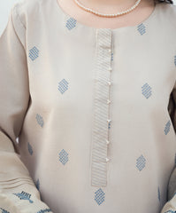 Winter Tales By Kaanthaa Stitched 2 Piece Winter Suit-Ice Petal | 2 pc Stitched