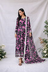 Noor E Mahal by Madiha Gohar Stitched Summer Suit-Noor e Gulzar | Premium Swiss Dress
