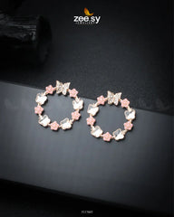 Butterfly Bush Earrings Pink - Zeesy Jewellery