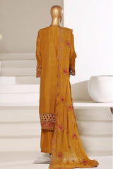 Sada Bahar Stitched 3 Piece Luxury Emb Festive Vol-01 Suit-LEL2-251-MUSTARD