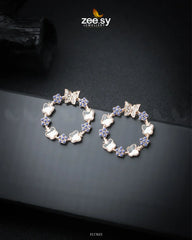 Butterfly Bush Earrings Purple - Zeesy Jewellery