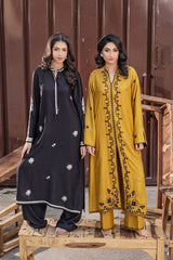 Earthen Tones By G Basics Gulmina Stitched 2 Piece Winter Suit-Honey Comb (2PC)