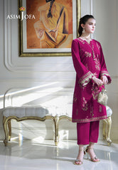 Asim Jofa Velvet Pret 24 Ajvg-06 Embroidered Velvet Stitched 2Pc