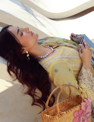 Gulmina Unstitched 3 Piece Luxury Lawn Vol-01 Suit-Daffodils