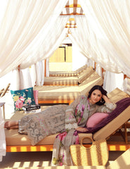 Gulmina Unstitched 3 Piece Luxury Lawn Vol-01 Suit-Mahay