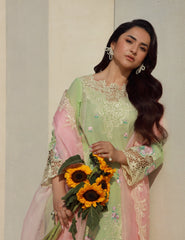 Gulmina Unstitched 3 Piece Luxury Lawn Vol-01 Suit-Gardenia