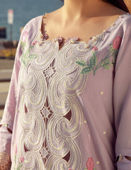 Gulmina Unstitched 3 Piece Luxury Lawn Vol-01 Suit-Muave Magic