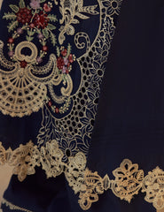 Gulmina Unstitched 3 Piece Luxury Lawn Vol-01 Suit-Blue Orchid