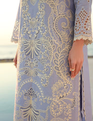 Gulmina Unstitched 3 Piece Luxury Lawn Vol-01 Suit-Periwinkle