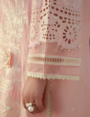 Gulmina Unstitched 3 Piece Luxury Lawn Vol-01 Suit-Pink Lilly