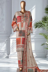 Bin Saeed Stitched 3 Piece Exclusive Printed Lawn Vol-02 Suit-LSM-2773-SKIN